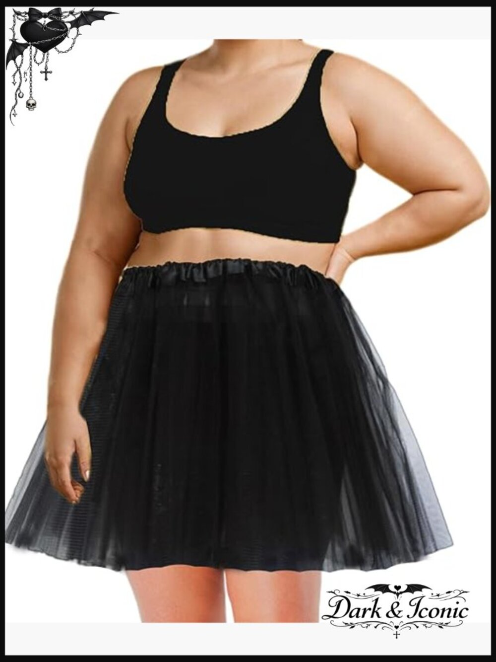 Women's Adult Tutu Skirt Plus Size 3-Layer Tulle Dance Ballet Short Skirt